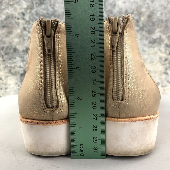 EuroSoft Women's Size 10M Candace Gold Metallic Back Zip Open Toe Sandals - Picture 8 of 14